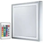Quadratische dimmbare LED-Wandlampe 40x40cm mit Fernbedienung und Farbwechsel von