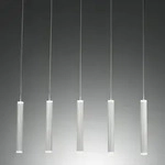 Prado 5-flammige LED Pendelleuchte im R&ouml;hrenstil mit Ober- und Unterlicht in...