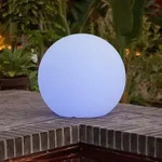 New Garden BULY 60 AUTOMATIC RGBW LED-Garten Kugel Solar aufladbarer Akku & USB...