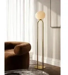 Design For The People Stehleuchte Messing Glas &ndash; elegante Designer-Stehleuchte von