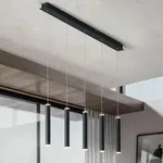Prado 5-flammige LED Pendelleuchte im R&ouml;hrenstil mit Ober- und Unterlicht in...