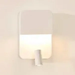 Lucide BOXER Bettleuchte / Wandleuchte LED 3000K Wei&szlig; mit USB-Ladepunkt