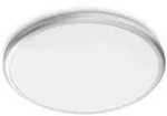 LED Bad-Leuchte Spay von Philips &oslash;34,7cm in Silber 2700K warmwei&szlig;es Licht IP44