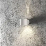 Konstsmide 7342-250 Modena Square Wandleuchte wei&szlig; lackiertes Aluminium, klares Glas