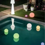 New Garden BULY 40 Farbwechsel LED Gartenkugel Solar schwimmf&auml;hig Akku IP68, &Oslash; 40cm