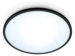 WIZ Smarte Superslim LED Deckenleuchte in Schwarz WLAN/Wi-Fi Tunable White &Oslash;29cm