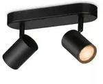 WIZ Smarter 2-flammiger RGB LED Deckenstrahler Imageo in Schwarz WLAN/Wi-Fi...