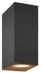 WIZ Smarte LED Wandleuchte Up & Down RGB in Schwarz WLAN/Wi-Fi Tunable White & Color