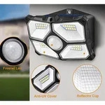 ChiliTec LED Solar Wandleuchte "SWL 722" PIR Bewegungsmelder, 72 LEDs, IP65