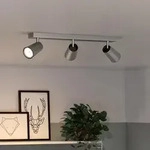 Philips myLiving Spot Paisley 3-flammig mit schwenkbaren Leuchtk&ouml;pfen Aluminium