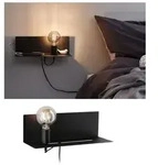 Paulmann 96775 Wandleuchte Devara USB C E27 230V max. 40W dimmbar Schwarz matt