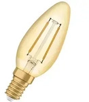 OSRAM LED E14 VINTAGE LED Kerzenlampe GOLD 1,5W wie 12W extra warmwei&szlig;es Licht