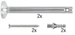 Paulmann 17824 Wire System L&E Umlenker/Abh&auml;ngung zum Aufschrauben 1 Paar 165mm