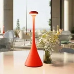 Sigor Akku-Tischleuchte Nudrop rund feuerrot dimmbar Flex-Mood 2200K/2700K IP54 In- &