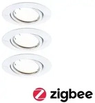 Paulmann 92463 LED Einbauleuchte Smart Home Zigbee Base Coin Basisset schwenkbar rund