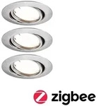 Paulmann 92464 LED Einbauleuchte Smart Home Zigbee Base Coin Basisset schwenkbar rund