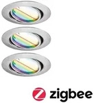 Paulmann 92467 LED Einbauleuchte Smart Home Zigbee Base Coin Basisset schwenkbar rund
