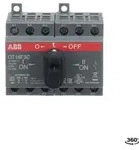 ABB OT16F3C Lastumschalter 3-polig 16A mit schwarzem Knebelgriff I-0-II