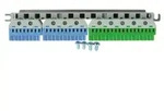 ABB STRIEBEL & JOHN ZK225 N/PE f&uuml;r Verteilerfeld, mittig, N=14,10 Pole PE=22 Pole