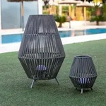 New Garden Conta Stehlampe aus Recyclingkunststoff Akku Dimmbar Fernbedienung...