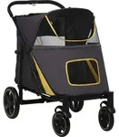 PawHut Hundewagen, Hundebuggy mit Kissen, faltbarer Hundetrolley, Katzenbuggy f&uuml;r