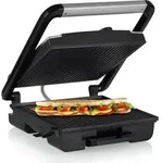 Princess 01.112425.01.001 Paninigrill Pro, Schwarz, Edelstahl, Aluminium, Edelstahl,
