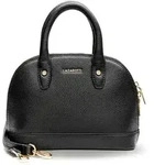Lazarotti Bologna Leather Handtasche Crossbody Leder 24 cm - Schwarz