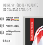 nielsen Aluminium Trikotrahmen, 60x80 cm, Silber Matt, Polystyrolscheibe - Silber