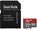 SanDisk Ultra, 128 GB, MicroSDXC, Klasse 10, UHS-I, 100 MB/s, Schockresistent,