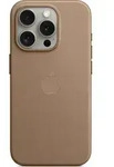 Apple Feingewebe Case iPhone 15 Pro taupe - Braun