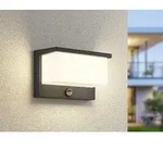 LED Au&szlig;enwandleuchte mit Bewegungsmelder - Schwarz