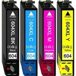 4er Pack Druckerpatronen 604 604XL kompatibel mit Epson XP-3205