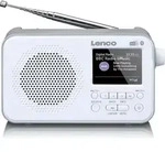 Lenco PDR-036WH - DAB+/FM-Radio mit Bluetooth&reg; - Wei&szlig; - Bunt