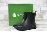 Remonte Damen Stiefelette schwarz mit seitlichem Stretch-Einsatz 36 - Schwarz - 36