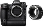 Nikon Z9 + FTZ II, 52,37 MP, 8256 x 5504 Pixel, CMOS, 8K Ultra HD, Touchscreen,