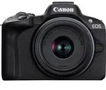 Canon EOS R50 Kit schwarz + RF-S 18-45 + 55-210 IS STM - Schwarz