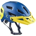 BLACK CREVICE - Damen & Herren MTB - Fahrradhelm - ENDURO | Farbe: Blau/Gelb 