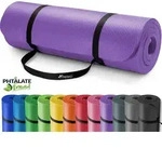 TRESKO Yogamatte Fitnessmatte Gymnastikmatte Pilates 185x60x1,5cm Lila - Lila