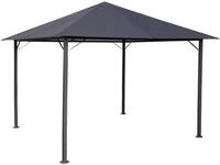 Metall Garten Pavillon Nizza 3x3m Antik Partyzelt Grau RAL 7012