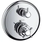 hansgrohe Thermostat AXOR MONTREUX Unterputz mit Abstellventil chrom - Silber