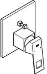 GROHE Eurocube, Graphit, 1 St&uuml;ck(e) - Grau