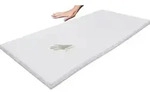 Topper 160x200cm Silver Fresh 6 cm hoch Viscoschaum - Wei&szlig;