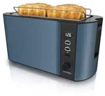 Arendo - Edelstahl Toaster Langschlitz 4 Scheiben - Defrost Funktion - w&auml;rmeisol -