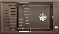 Blanco 524879, Blanco Elon XL 8 - Silgranitsp&uuml;le, 860x500 mm, mit Zubeh&ouml;r, Kaffee