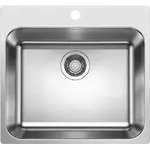 Sp&uuml;le Blanco SUPRA 500-IF/A 54 x 50 cm edelstahl 526354 - Silber
