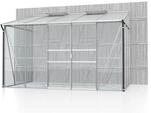 Vitavia Anlehn-Gew&auml;chshaus "Ida 6500" aluminium eloxiert 6,5 m&sup2; 3 mm ESG/6 mm HKP