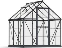 Palram - Canopia Aluminium Gew&auml;chshaus Harmony 66 Grau 185x185x208 cm