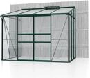 Vitavia Anlehn-Gew&auml;chshaus "Ida 5200" smaragd gr&uuml;n 5,2 m&sup2; 3 mm ESG/6 mm HKP