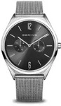Bering Herren Uhr Armbanduhr Classic - 17140-002 Meshband - Silber