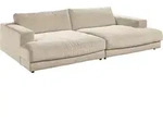 KAWOLA Big Sofa MADELINE Cord cremewei&szlig; - Wei&szlig;